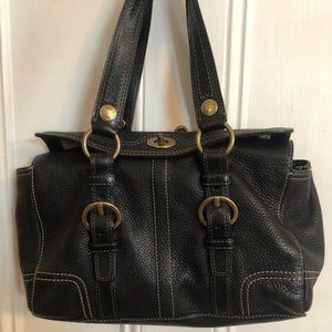 Coach Vintage Black Leather Bag